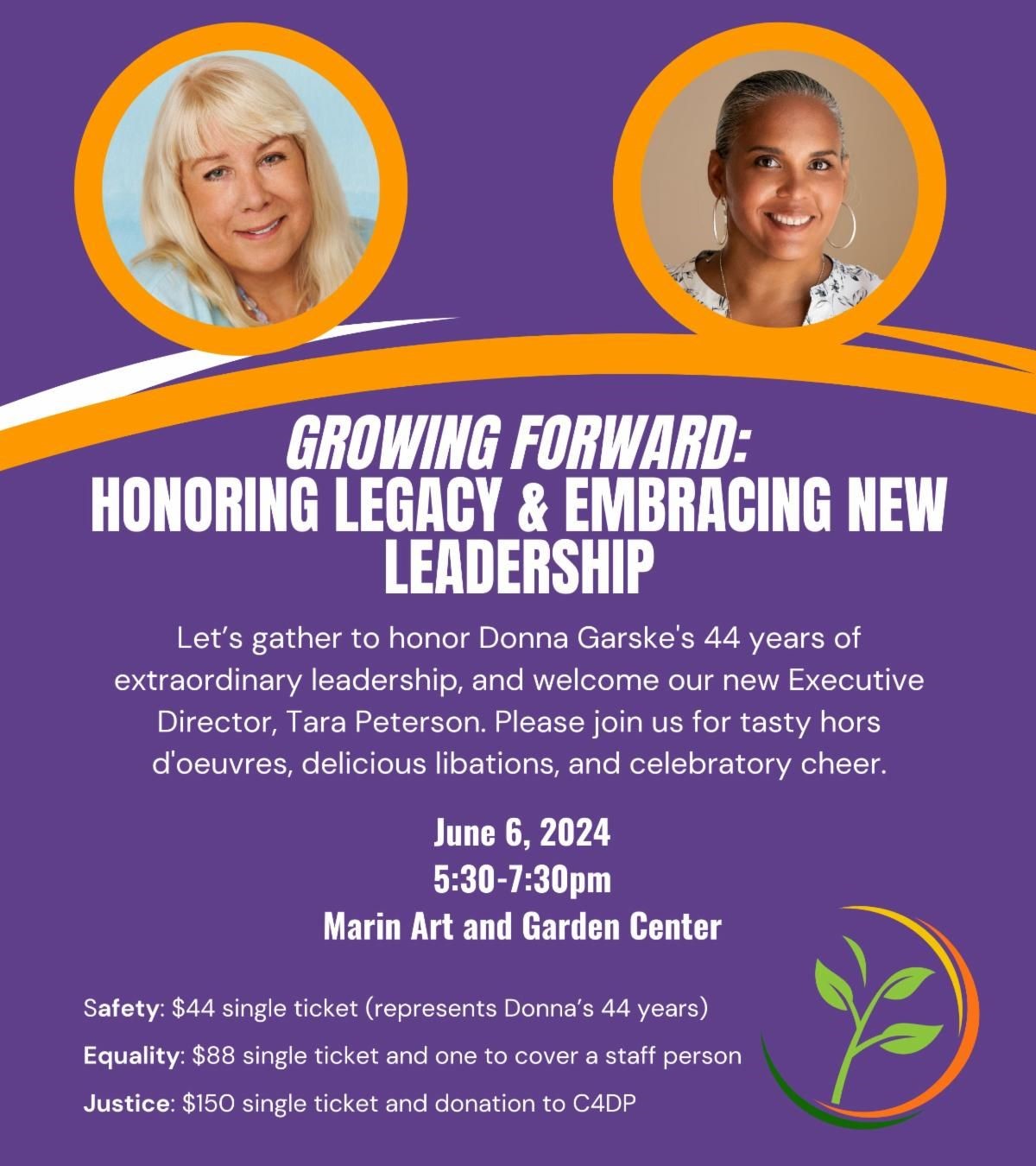 Save the Date: June 6, Growing Forward: Honoring Legacy & Embracing New Leadership  💜