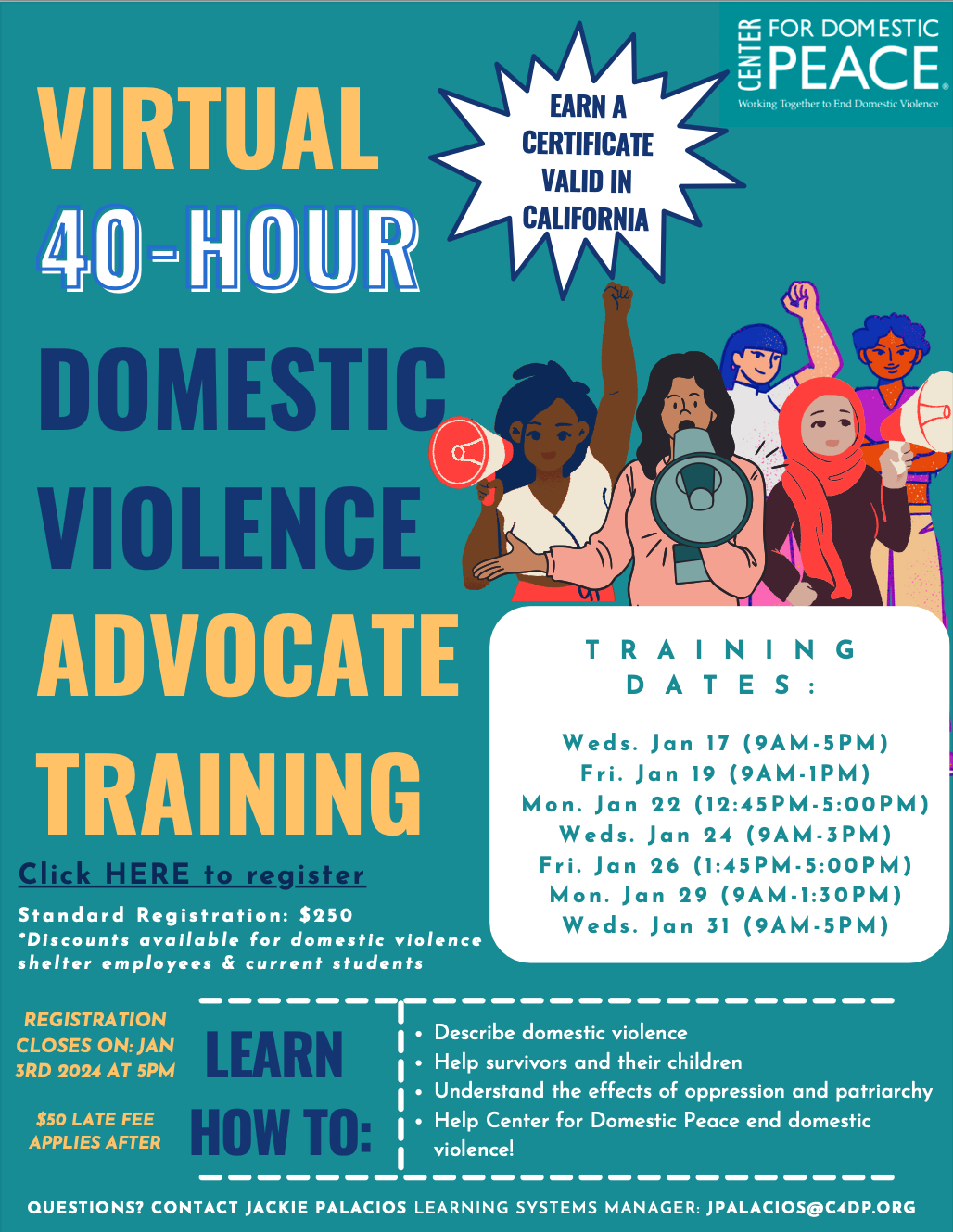 40-Hour Domestic Violence Advocate Training